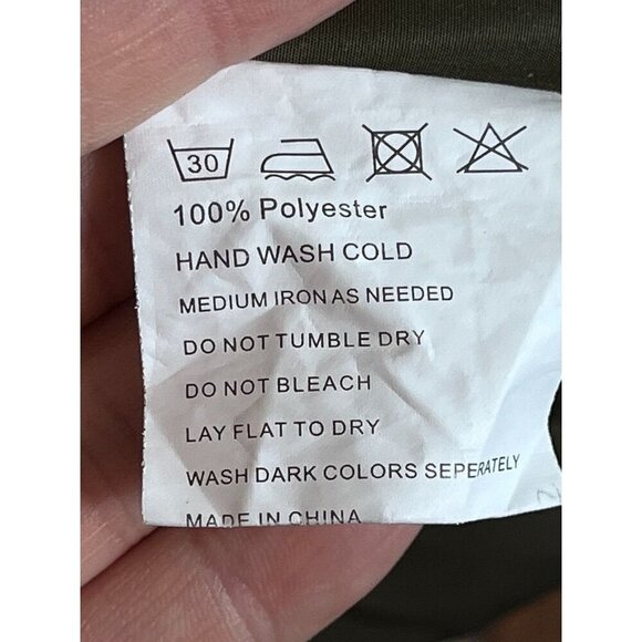 IN Voland Jacket Military 26W Green Neutral Minimalist Raincoat Preppy Army 80s - Picture 10 of 12